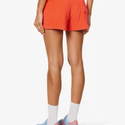 Logo-embroidered Mid-rise Cotton-terry Shorts -Outlet Pique Style Store R04205037 CERISE ALT03