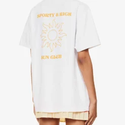 Sun Club Logo-print Regular-fit Cotton-jersey T-shirt 8 Sun Club Logo-print Regular-fit Cotton-jersey T-shirt -Outlet Pique Style Store R04205041 WHITE ALT03