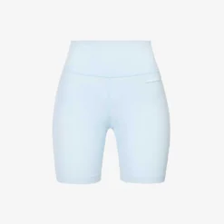 Logo-patch High-rise Stretch-woven Biker Shorts