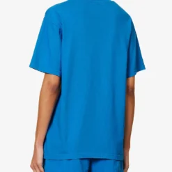 Wellness Ivy Logo-print Regular-fit Cotton-jersey T-shirt -Outlet Pique Style Store R04205118 ROYALBLUEWHITE ALT03