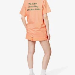 Lacoste X Sporty & Rich Play Brand-print Cotton-jersey T-shirt -Outlet Pique Style Store R04205199 RECIFAL ALT01