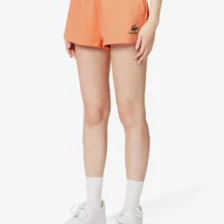 Lacoste X Sporty & Rich Disco Brand-print Cotton-jersey Shorts -Outlet Pique Style Store R04205207 RECIFAL ALT02