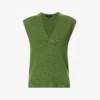 ME AND EM V-neck Relaxed-fit Wool-blend Vest