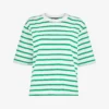Whistles Stripe-pattern Short-sleeve Cotton T-shirt