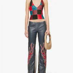 Lulu Check-pattern Upcycled Top -Outlet Pique Style Store R04212516 TARTAN ALT01