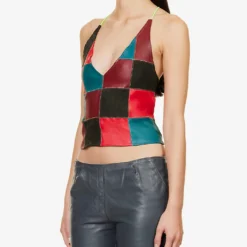 Lulu Check-pattern Upcycled Top -Outlet Pique Style Store R04212516 TARTAN ALT02